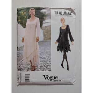 1737 Vogue Evening Dress Pattern by Tom and Linda Platt Sizes 12 14 16